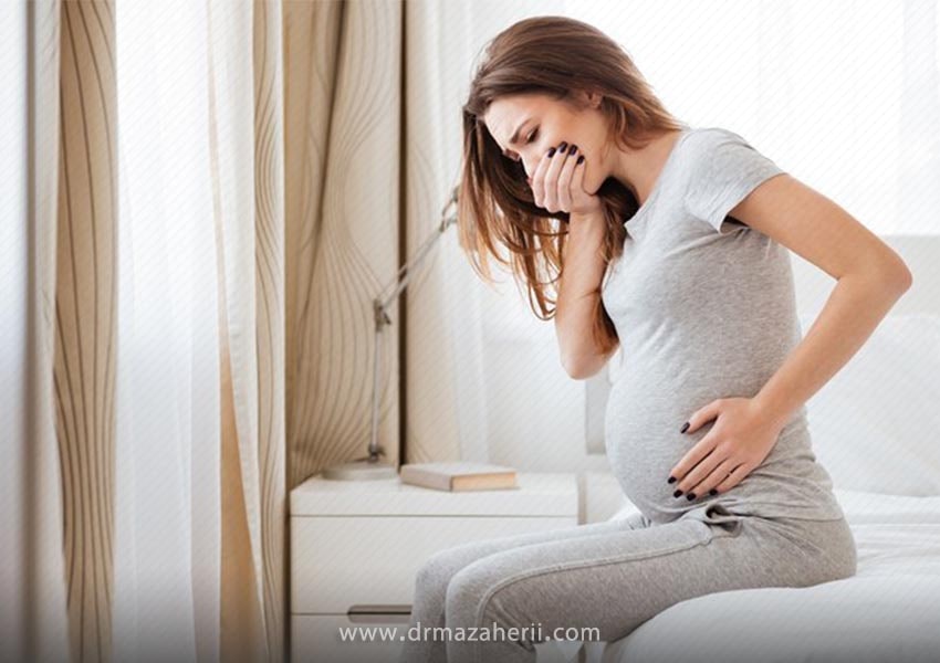 دلایل و درمان حالت تهوع در بارداری